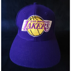 Los Angeles LA Lakers Purple Vintage Adjustable Snapback Hat Cap NBA Basketball